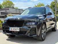 BMW X7 1WŁ ASO Salon PL FV23% 7osób Panorama Skrętna oś Pneumatyka Kamera360