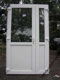 Drzwi PCV 125 X 210 białe sklepowe Olsztyn