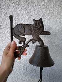 Dzwon z kotem Antyk