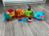 Pociąg Lego duplo z cyferkami