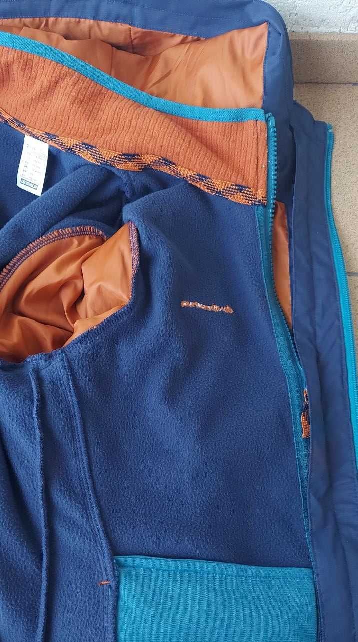 Куртка демисезонная Quechua от Decathlon, 2 в 1, с флиской, на 12 лет