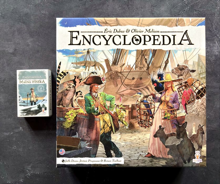 Gra planszowa Encyclopedia z dodatkiem Magna Itinera