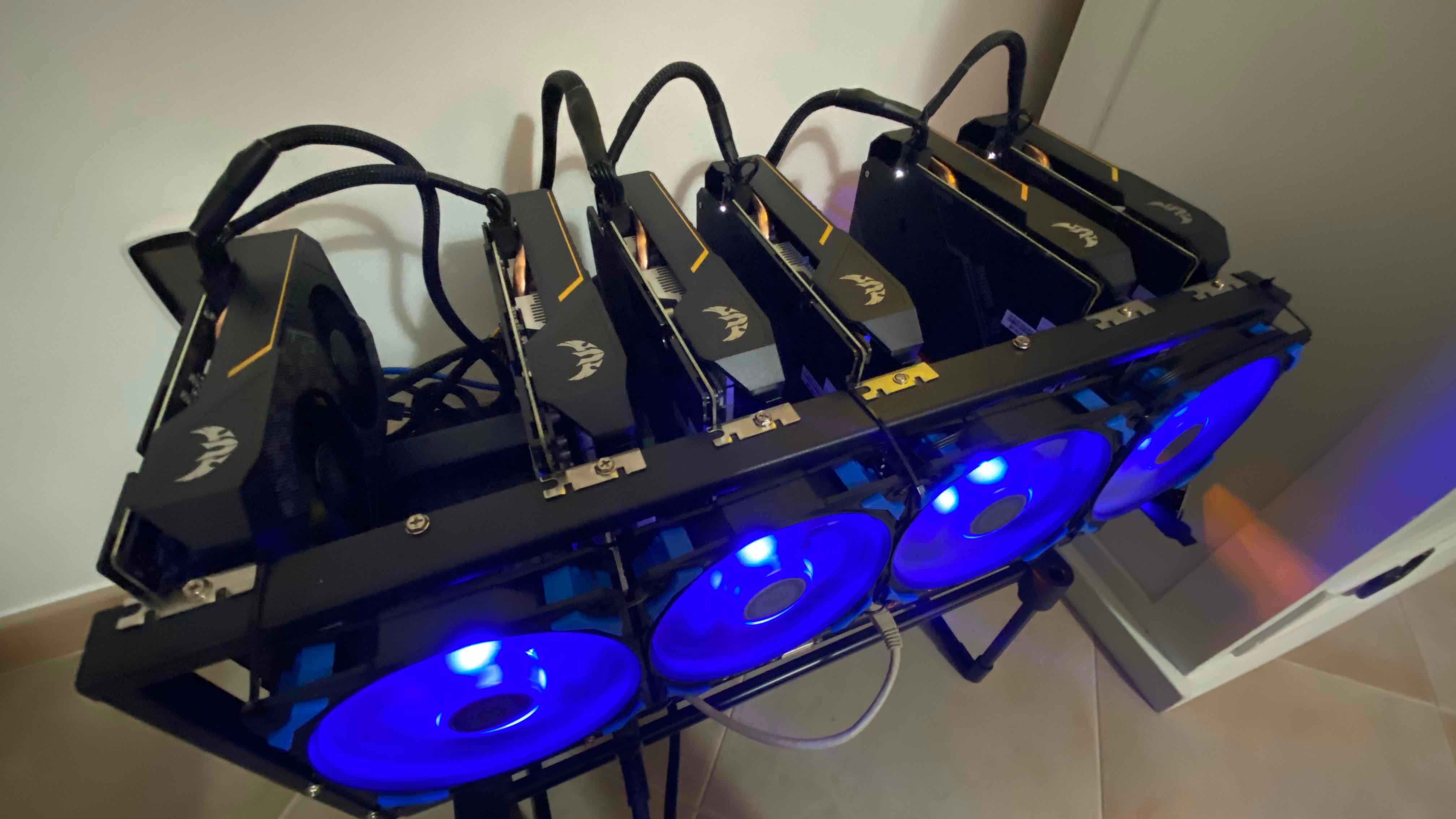 Mining RIG de 6 Placas Gráficas ASUS GTX 1660 SUPER/Ti