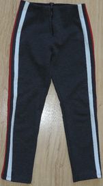 Zara spodnie dresowe legginsy lampasy roz.128 cm