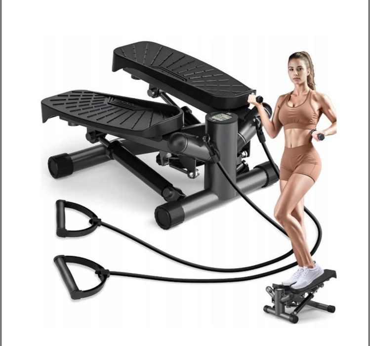 Твіст-степер  регулюючий  із еспандерами 2в1