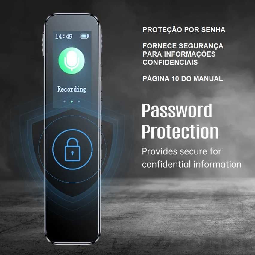Gravador Profissional Portátil 8GB