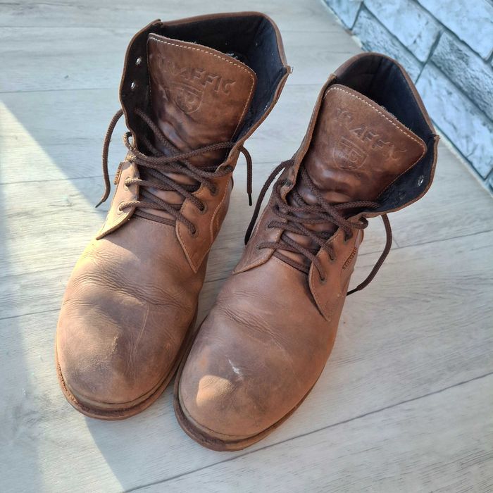 Шкіряні чоловічі ботінки, чоботи, берці 46 р 31 см.