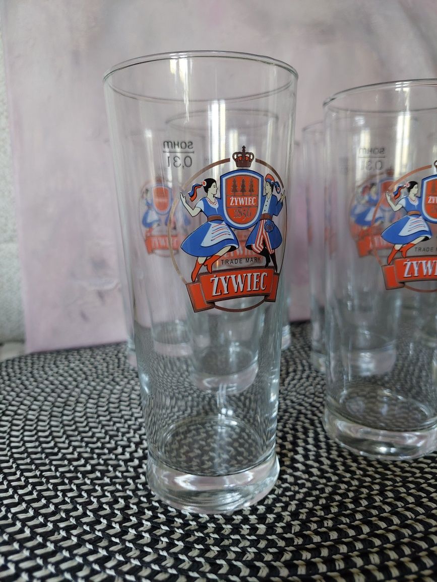 Zestaw 12 pokali szklanek do piwa Żywiec nowe