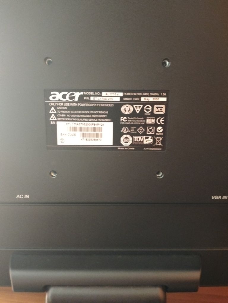 Monitor Acer AL1715