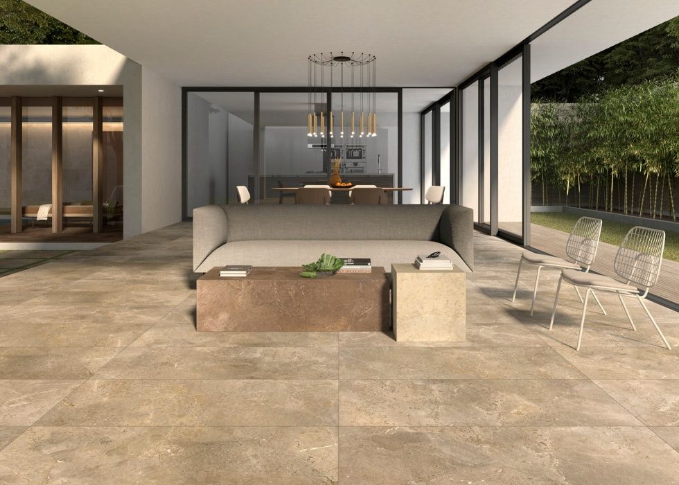 Gres 2,0 Royal stone 100x100 2cm noble beige Porcelaingres