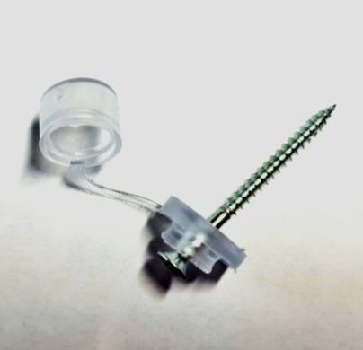 Wkręt 0,4x50 podkładka z kapturkiem 50szt Wkręty z kapturkiem PC/PCV