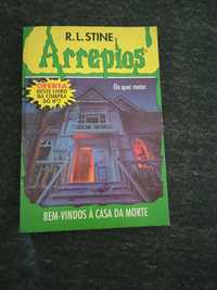 Livro de terror Arrepios de R.L.Stine