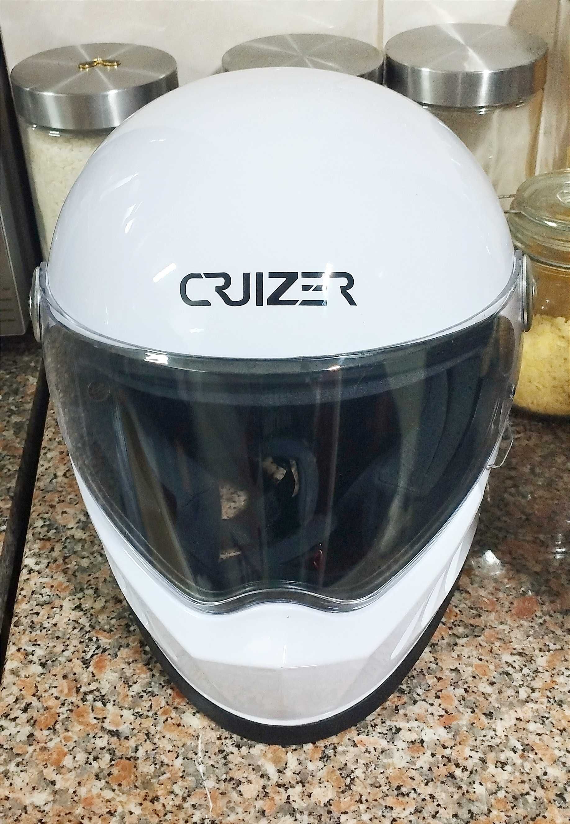 Capacete mota Cruizer com apenas 2 meses, tipo Stormtrooper