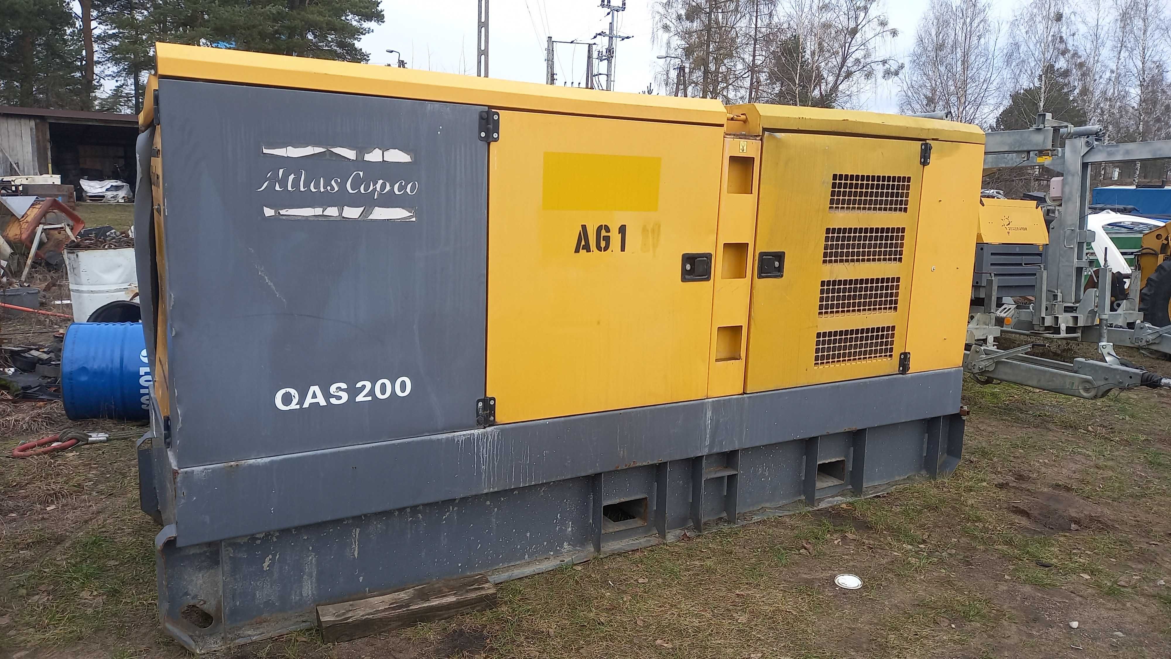 agregat prądotwórczy generator atlas copco QAS 200 rok 2013