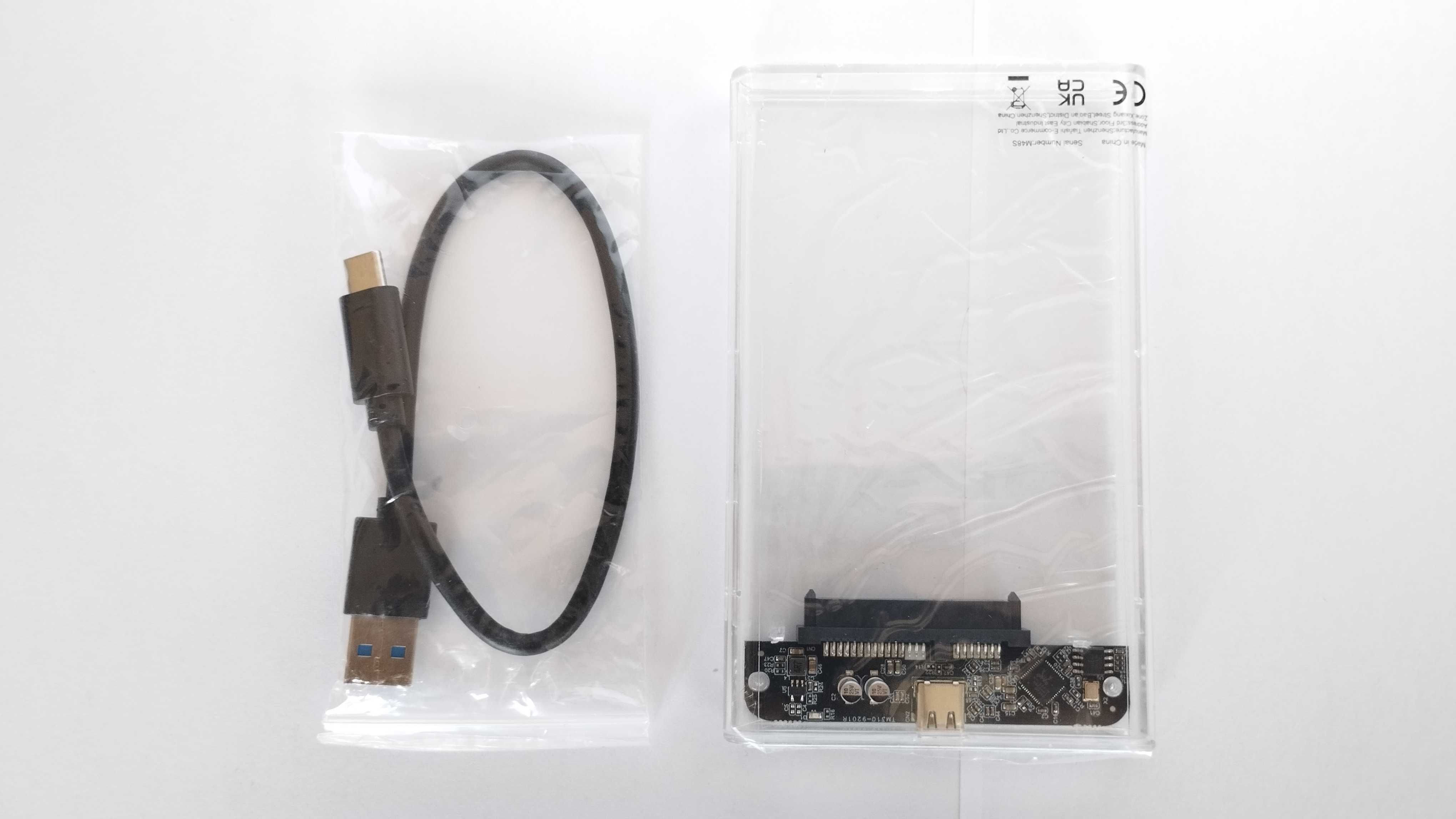 NOVA - Caixa Externa Transparente 2.5" - USB 3.1 Type-C