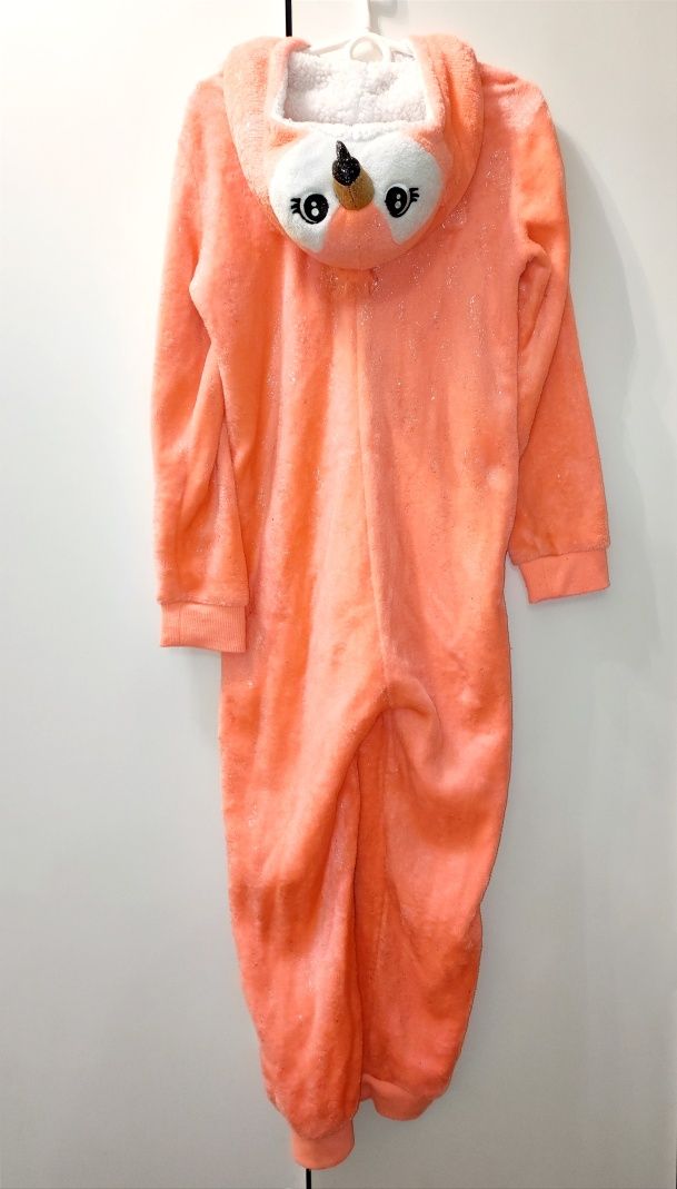 PRIMARK kombinezon onesie flaming, strój, piżama, przebranie r. 134