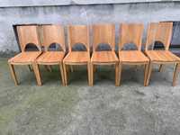 krzesła debowe - lite drewno