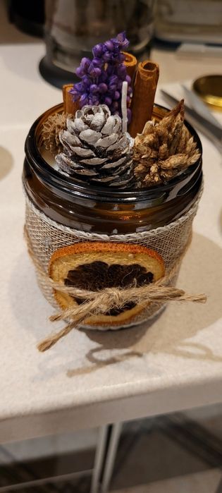 Świece z wosku sojowego