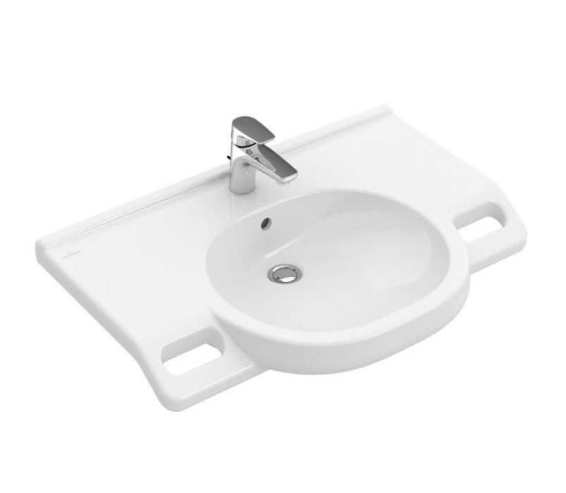 Umywalka wisząca Villeroy&Boch O.Novo Vita 80x55 biała z powłoką