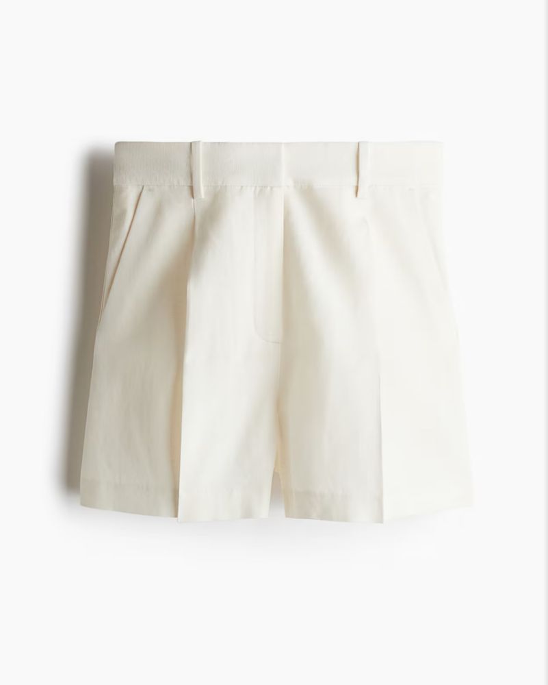 Шорты h&m лен белые