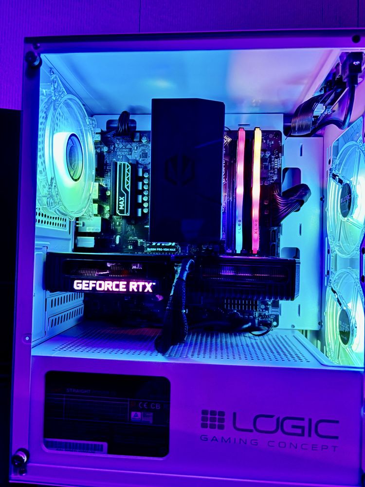 Komputer RTX 3060 12gb / R5 5600 / 16gb rgb 700w argb msi