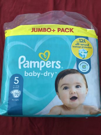 Pieluchy Pampers baby-dry 5 rozmiar 72 sztuki