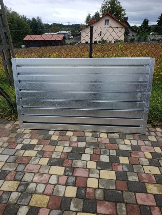 Przęsła ogrodzeniowe ocynkowane ogniowo 7 sztuk