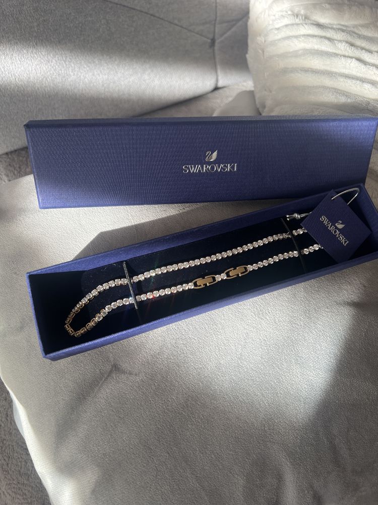 Swarovski Naszyjnik Łańcuszek Biżuteria Matrix Tennis dla Kobiety