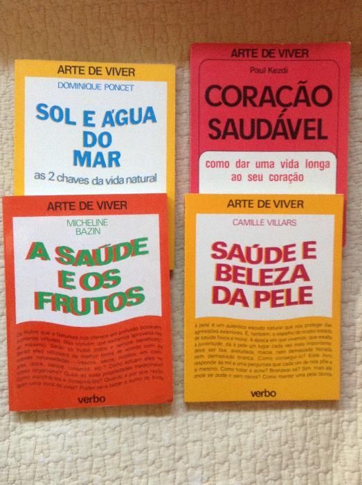 4 Livros de Saúde - Arte de Saber Viver