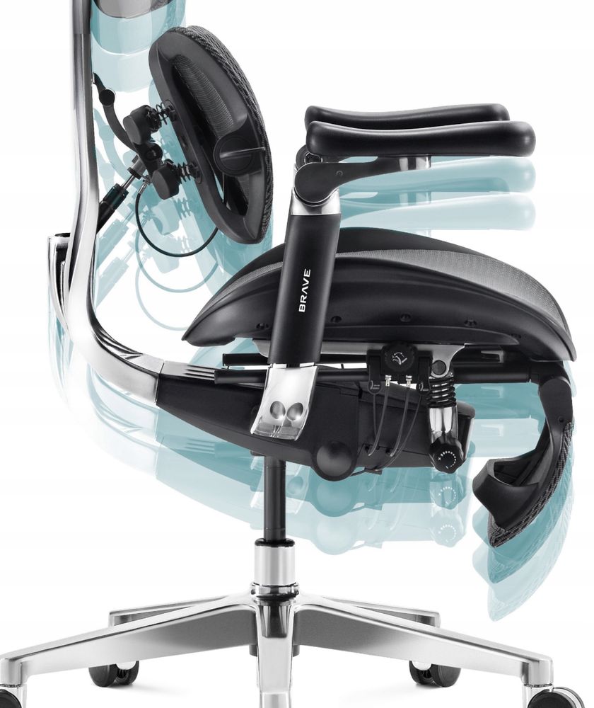 Fotel ergonomiczny DIABLO CHAIRS Brave V-Kinetic Czarny