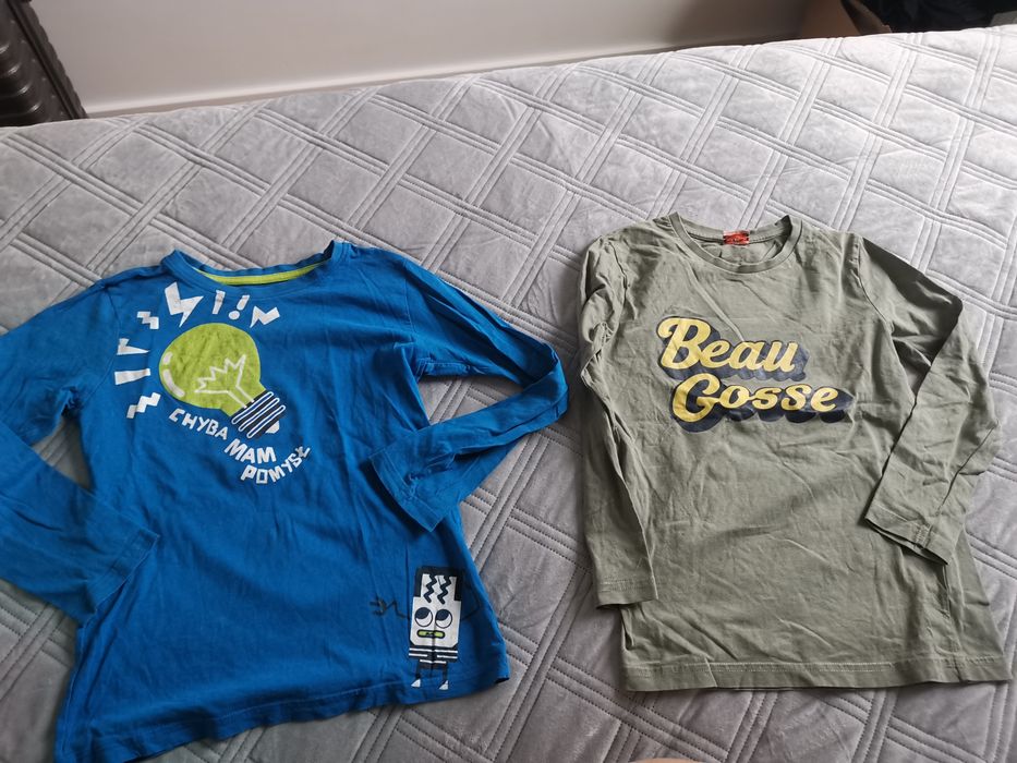 Koszulka t-shirt bluzka z długim rękawem rozm. 122-128 duzo koszulek b