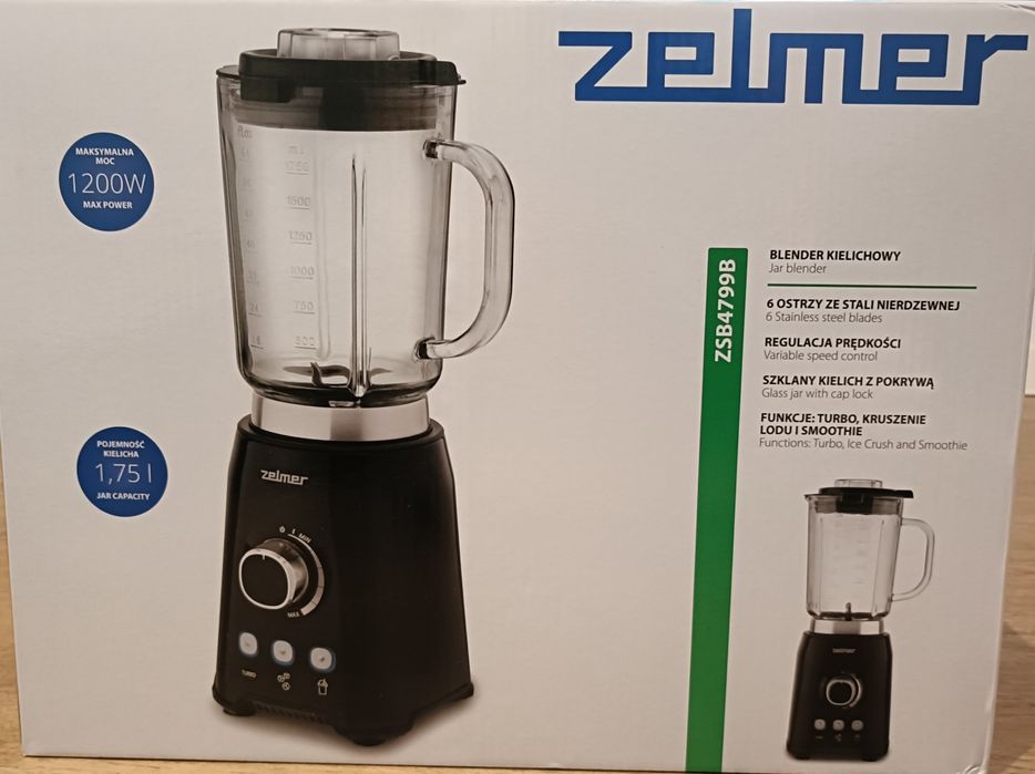 Blender kielichowy Zelmer 1200W ZSB4799B Czarny