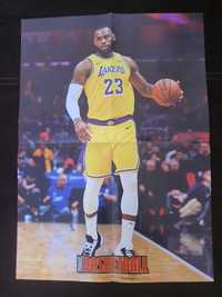 Lebron James - L.A. Lakers / NBA / Plakat / Dwustronny / Nowy