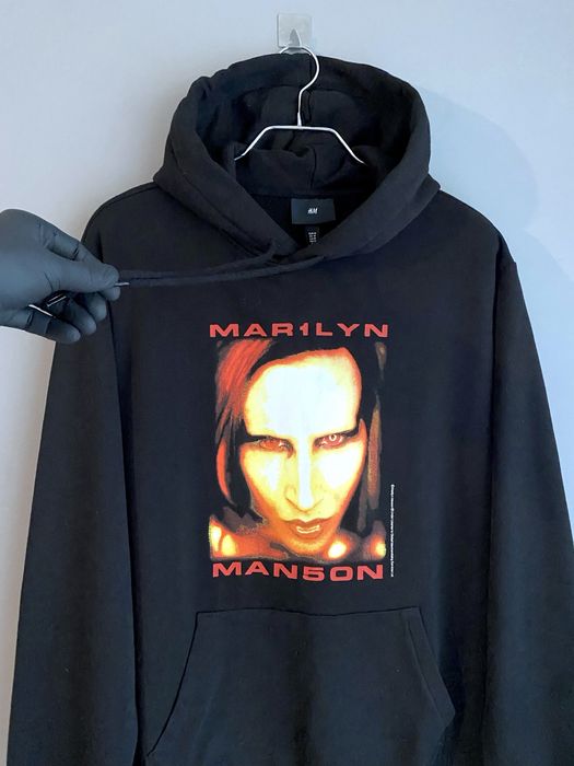 H&M Marlyn Manson чоловіча кофта на флісі, чоловіче худі на флісі р. М