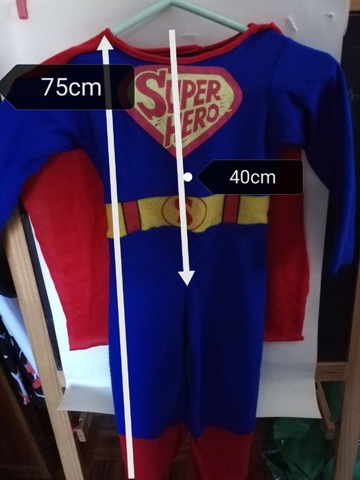 Fato super hero criança