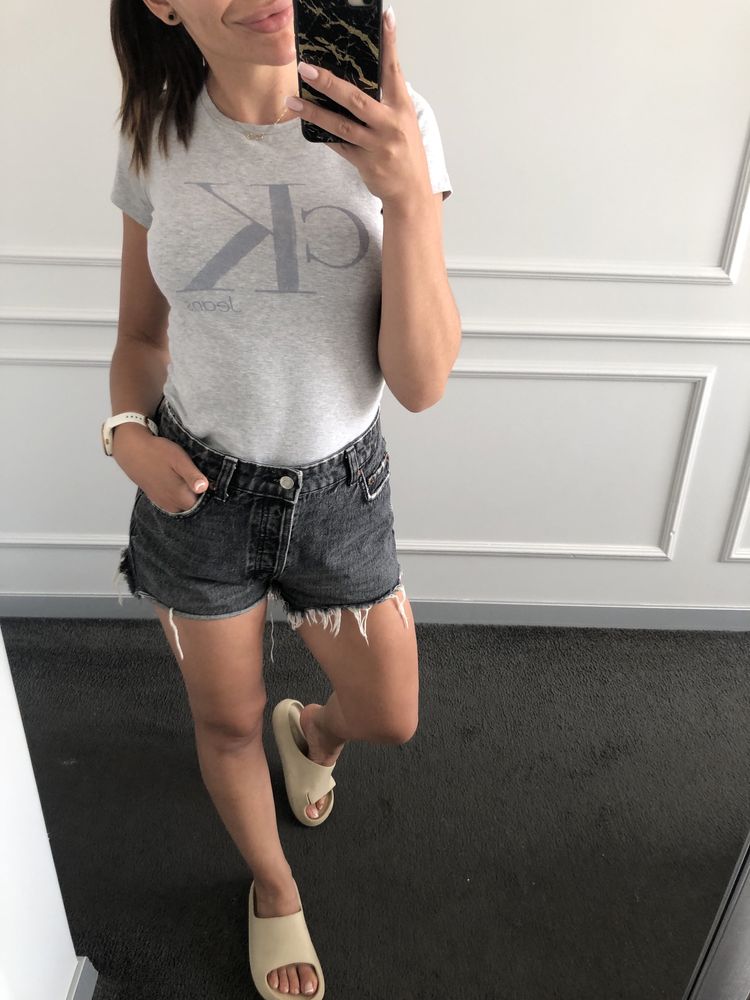 Bluzka t-shirt damska szara Calvin Klein Jeans XS/S