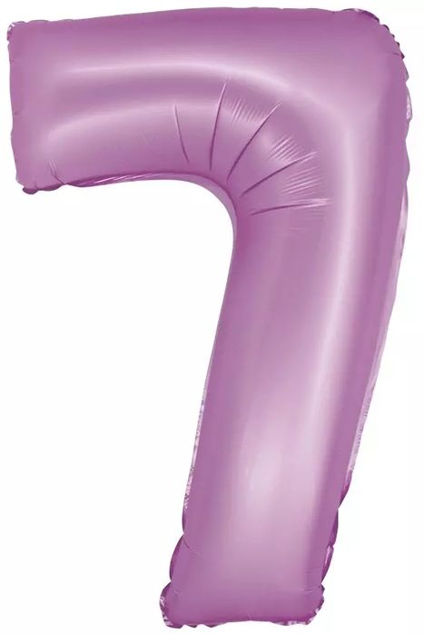 Balon foliowy. Cyfra 7, lawendowy (76 cm). Godan
