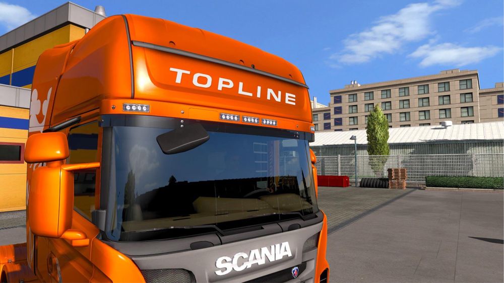 Naklejka Topline Scania różne kolory szeroka 130cm