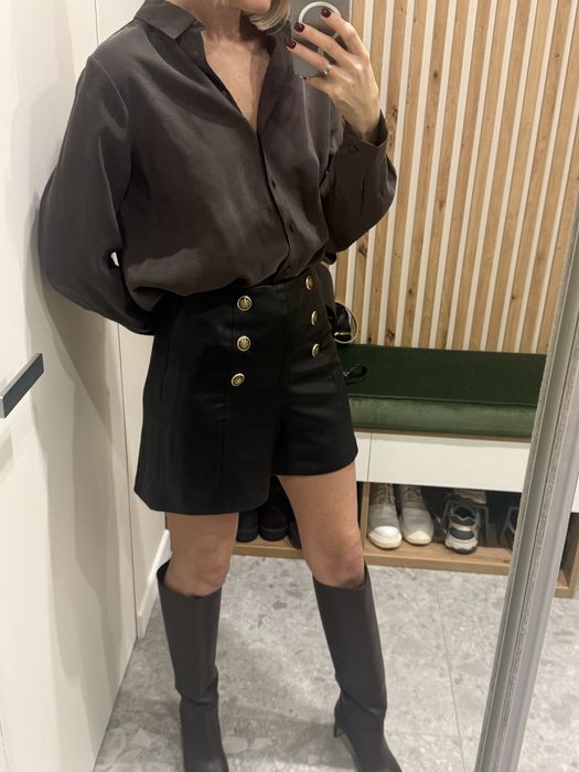 Продам шкіряні шорти Zara