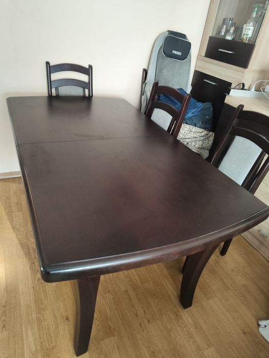 Stół rozkładany 88x157 przed rozłożeniem