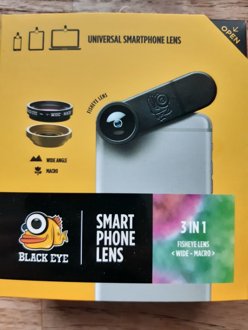 Obiektyw do smartfona 3 in 1 BLACK EYE