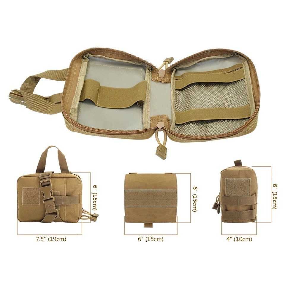 Тактичні підсумки для шлейки (набір 3 шт.) з Molle, різні кольори