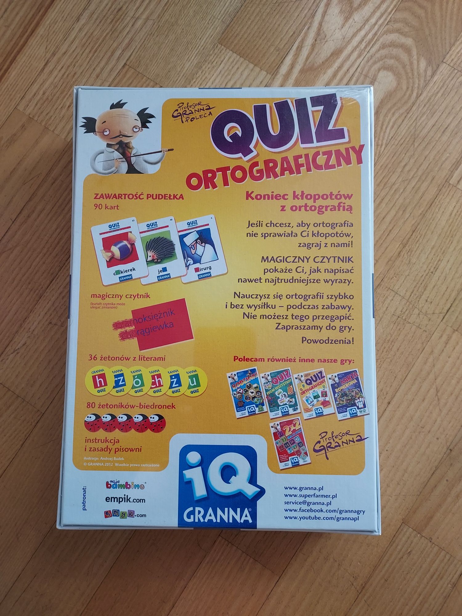 NOWA gra w folii Quiz ortograficzny oryginalnie zapakowana GRANNA  Emp