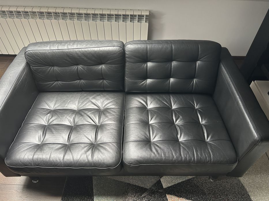 Meble do salonu Sofa + Szezlong skorzany