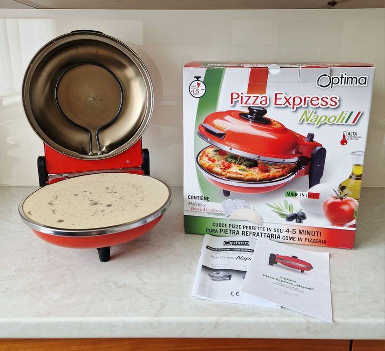 Domowy piec do pizzy Optima Napoli III Pizza Express czerwony jak nowy