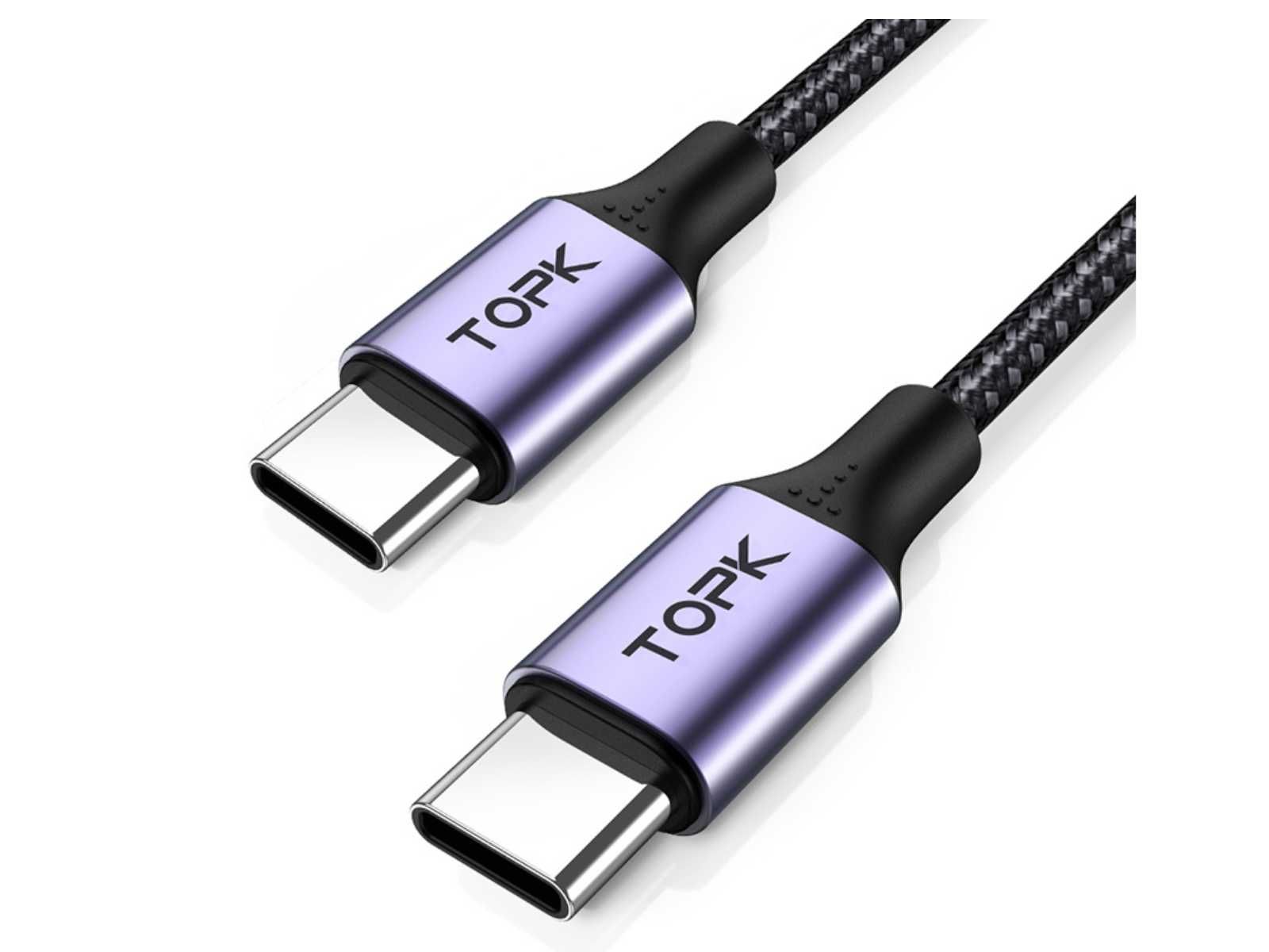 Kabel USB typ C - USB typ C 2 metry 60W / USB C - C oplot