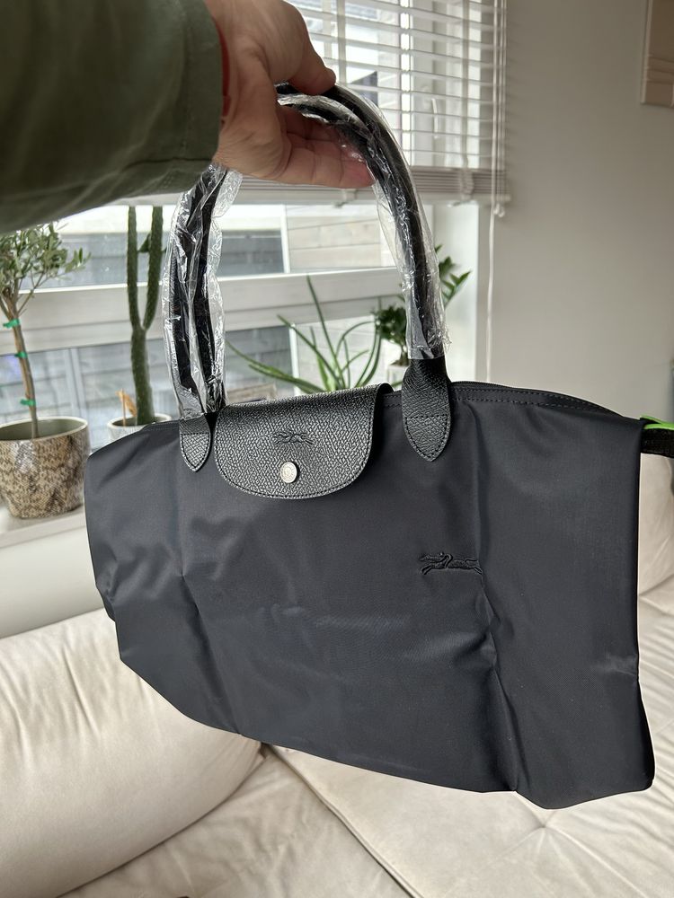 Torebka Longchamp cała czarna M