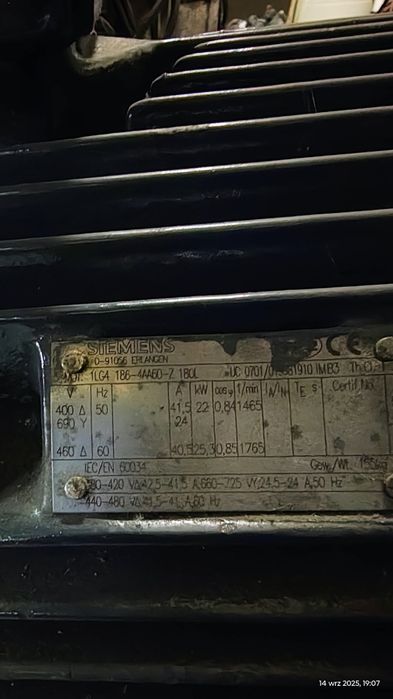 Silnik elektryczny 22kw/1400