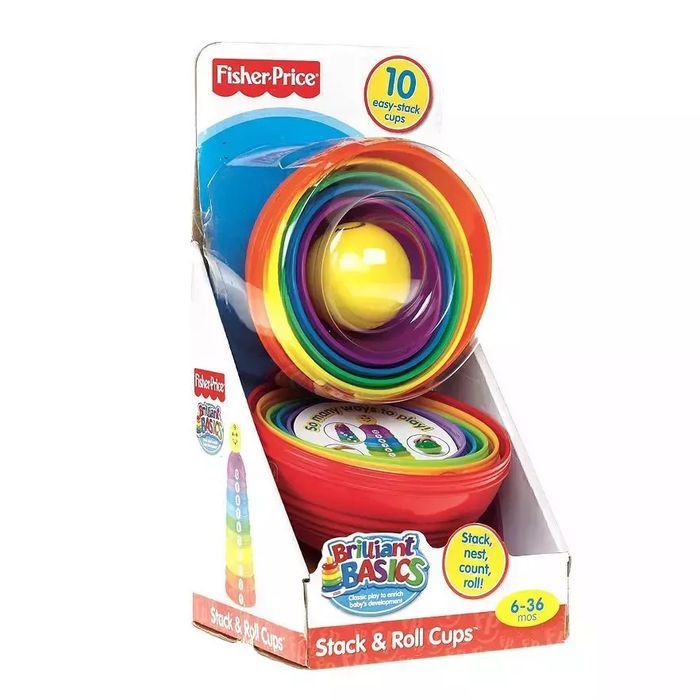 Fisher-Price. W4472 Okrągłe kubeczki do układania. Fisher Price