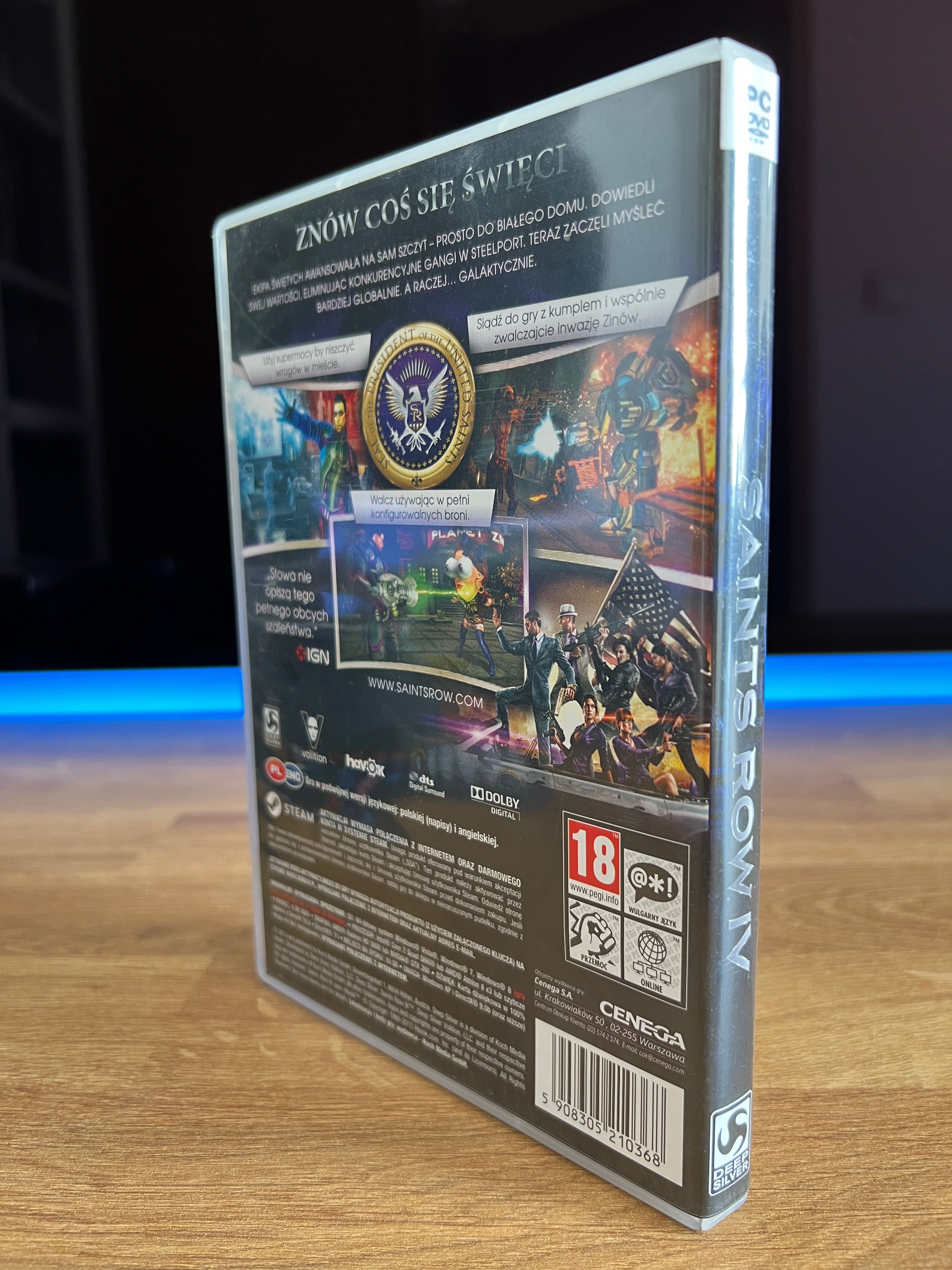 Saints Row IV 4 (PC PL 2013) DVD BOX premierowe kompletne wydanie